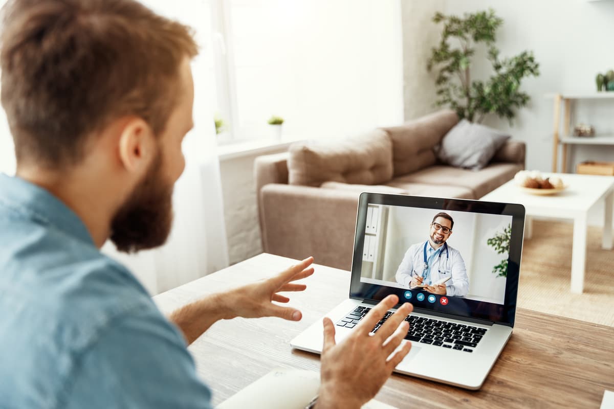 Physician reviewing hormone results with a patient